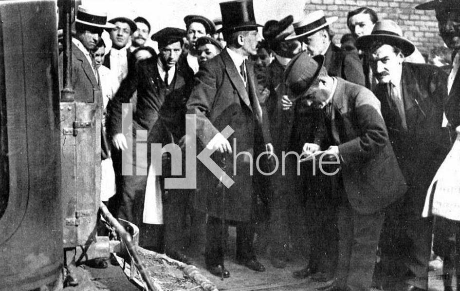 AA DETALLE VUELCO DE TRANVIA 1912